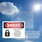 Signmission Lockout Tagout Setup Maintenance Repair Danger Sign, Vinyl Decal, 10in W x 7in L, 2PK OS-2PACK-DS-D-710-L-1428 - alternate 6